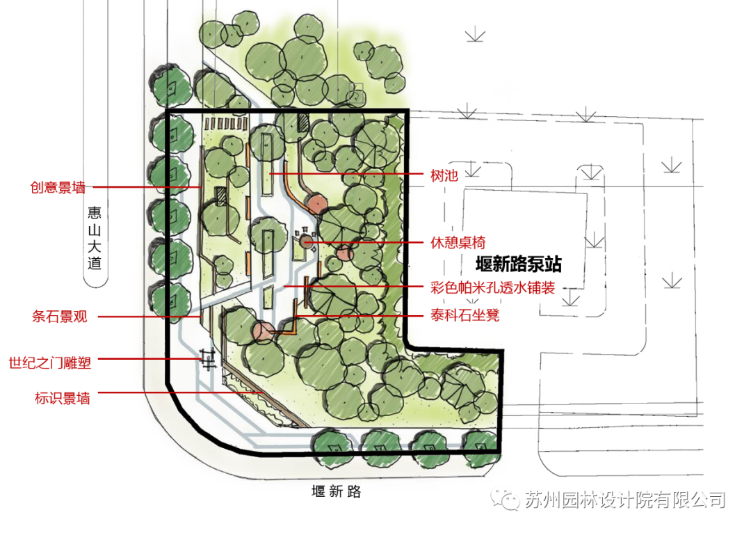 惠山新城口袋公园 | 触手可及的都市花园-14