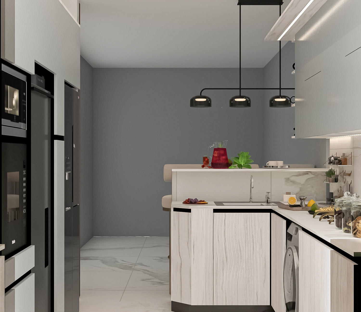 kitchen design for Alhadad design company-5