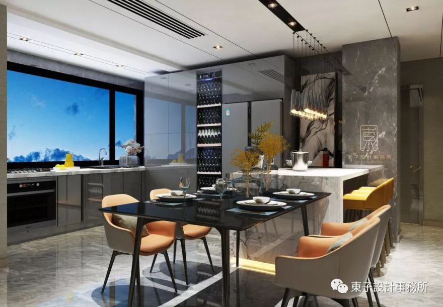 安徽亳州翡翠庄园 | 暗黑系空间中的精致与温暖-17