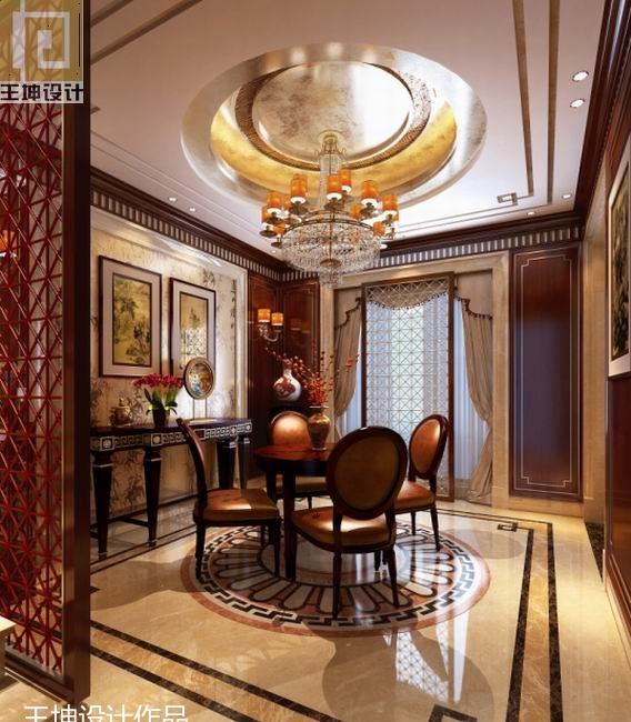 
王坤设计--复地东湖国际别墅（清新美式） -3