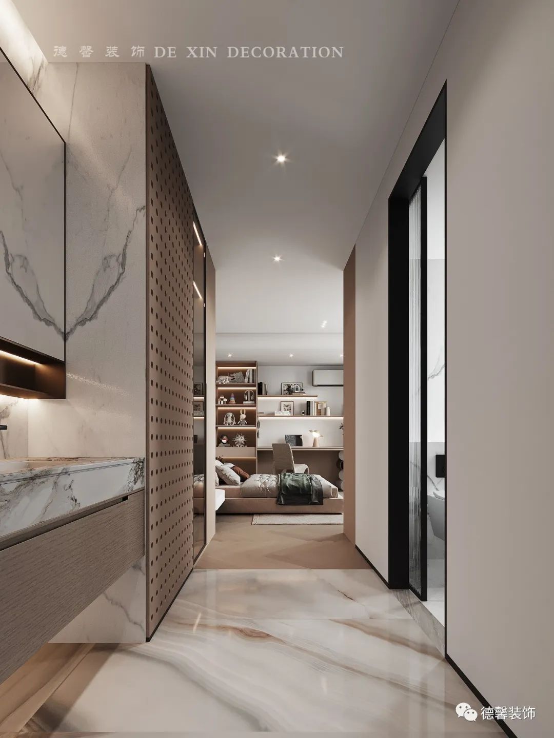 金地半山风华现代风别墅丨中国广州丨德馨装饰-26