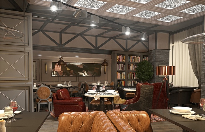 乌克兰基辅 Black Market 商务餐厅设计丨Dekart Studio,戈者设计-7