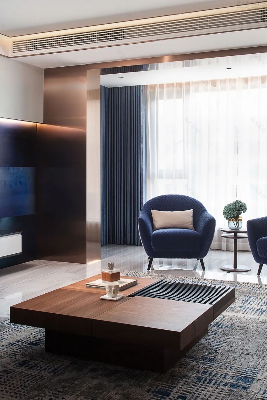 优雅时光 | 160㎡摩登私宅,艺术与生活的完美对话-13