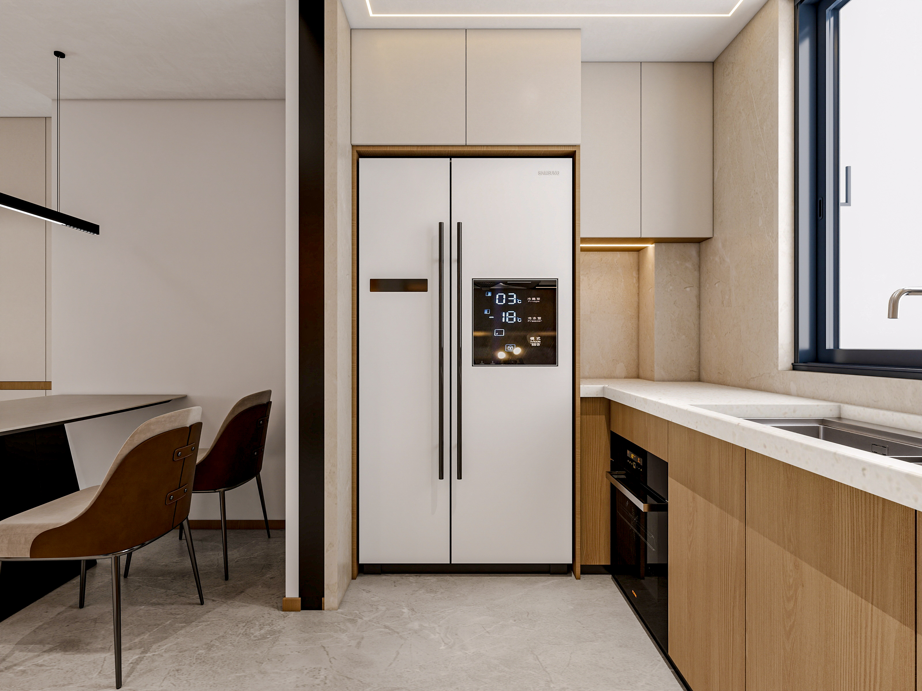 新疆乌鲁木齐绿景苑（87平方现代简约三居室）-22