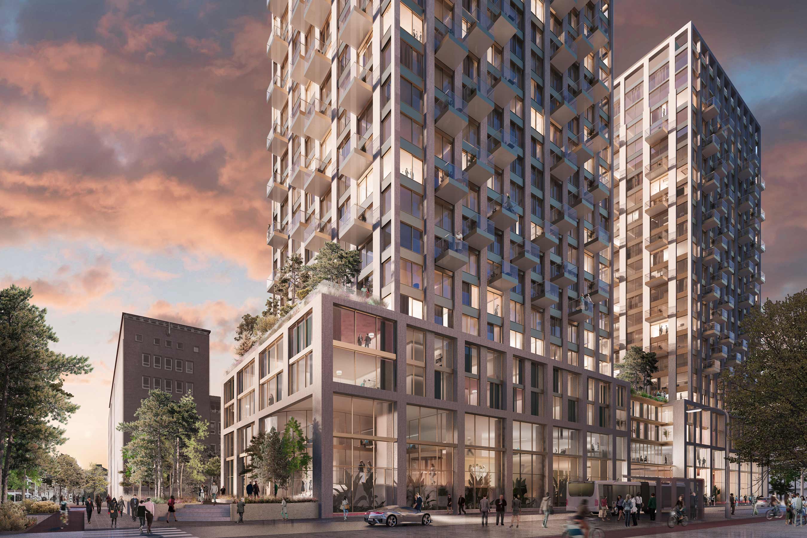 海牙 Vrijheidsplaats 住宅塔楼丨荷兰海牙丨EGM architects-18