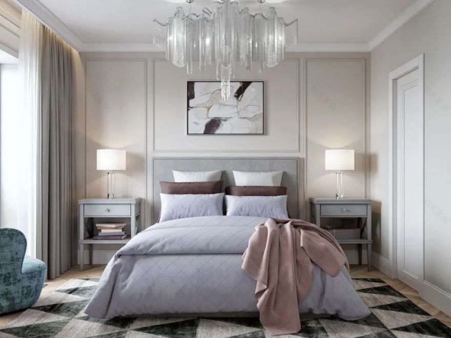 莫斯科现代轻奢高级质感的居住空间-42