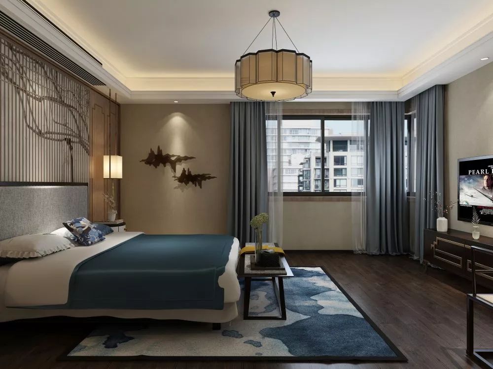 悦江国际 230㎡新中式雅居,演绎东方美学与当代生活-86