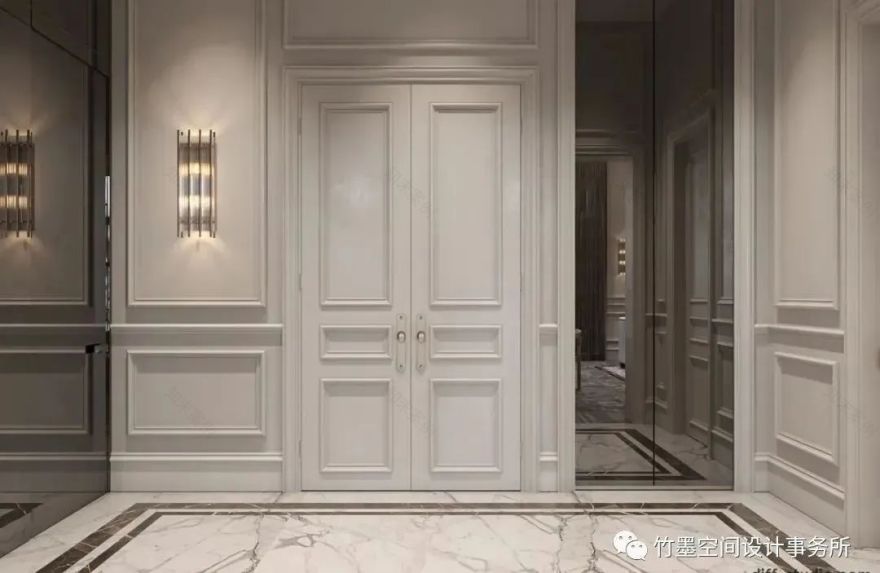 法式轻奢之美·竹墨空间设计事务所 200㎡艺术住宅-18