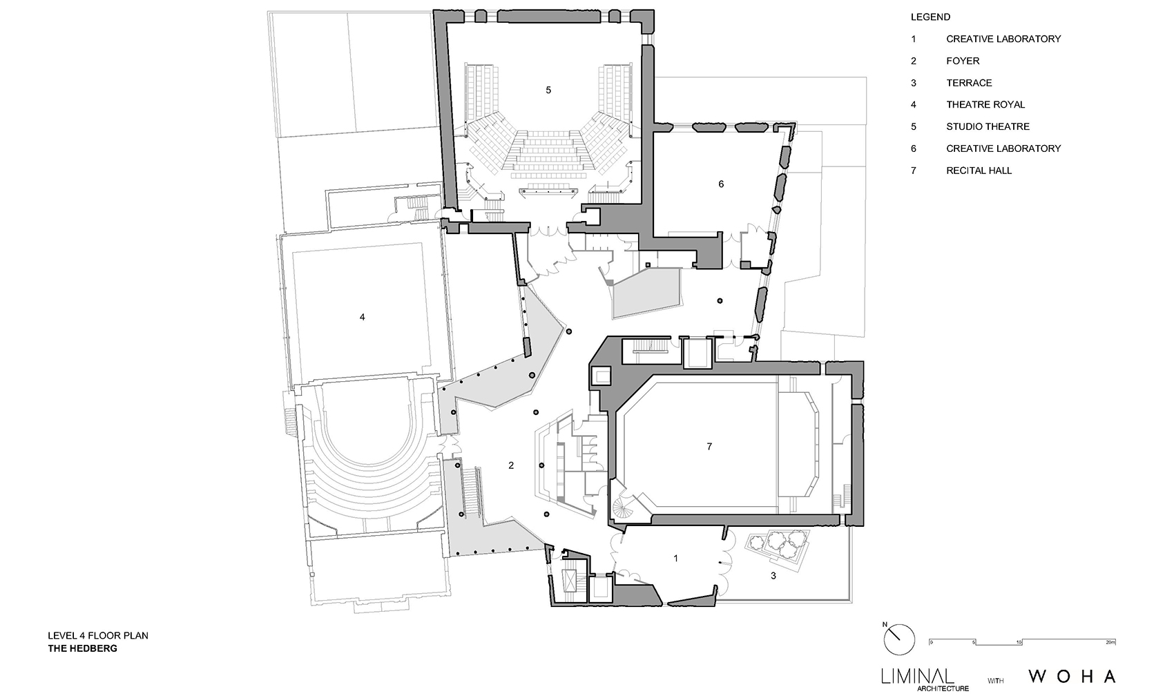 Hedberg 音乐中心丨澳大利亚霍巴特丨LIMINAL Studio+WOHA-43