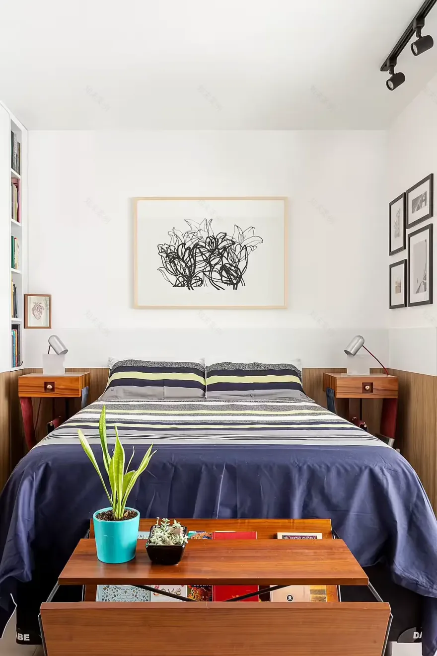 巴西 30m2 小户型改造,巧妙设计打造舒适一居室-8