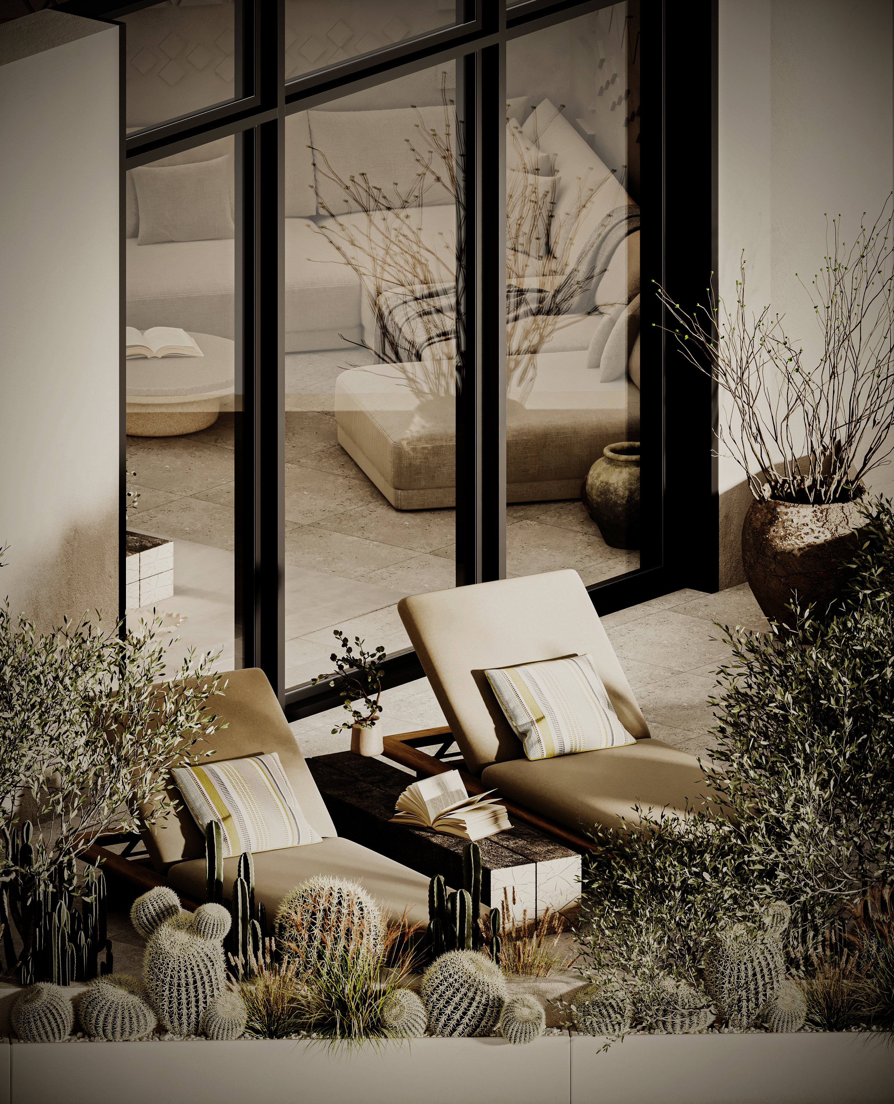 Wabi  Sabi卧室设计（酒店套房）丨Ahmed Fayez-15