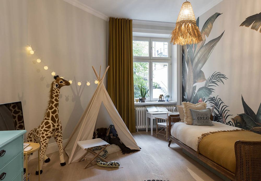 斯德哥尔摩活力橙公寓，复古风情的时尚空间-18