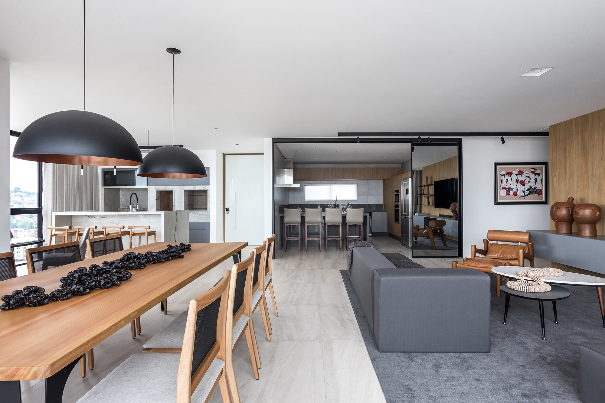 巴西极简主义之VA公寓样板房(2020)(Michel Macedo Arquitetos)设计-15