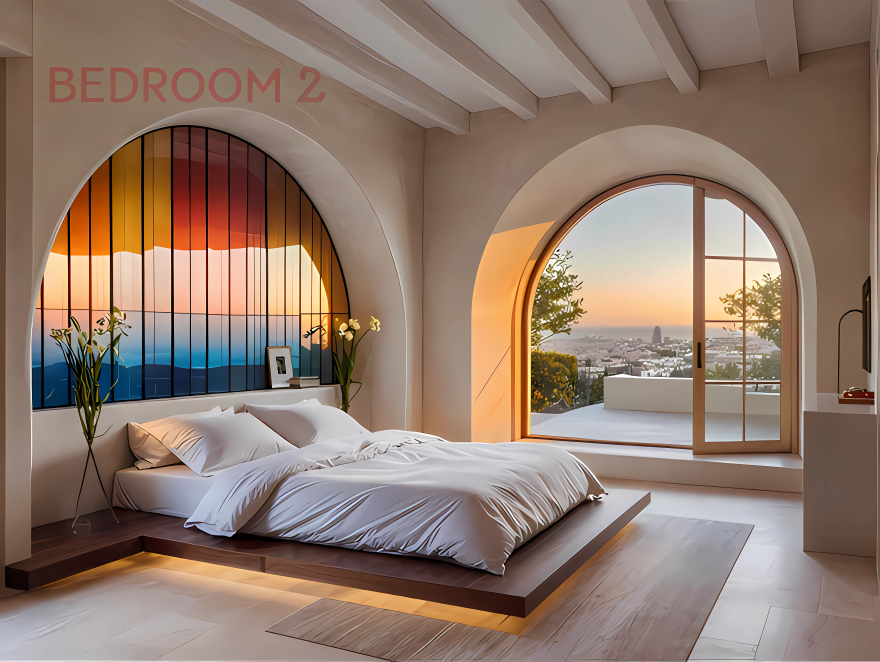 AI COLOR FLOW VILLA | Light & Colorful Glass Harmony-6