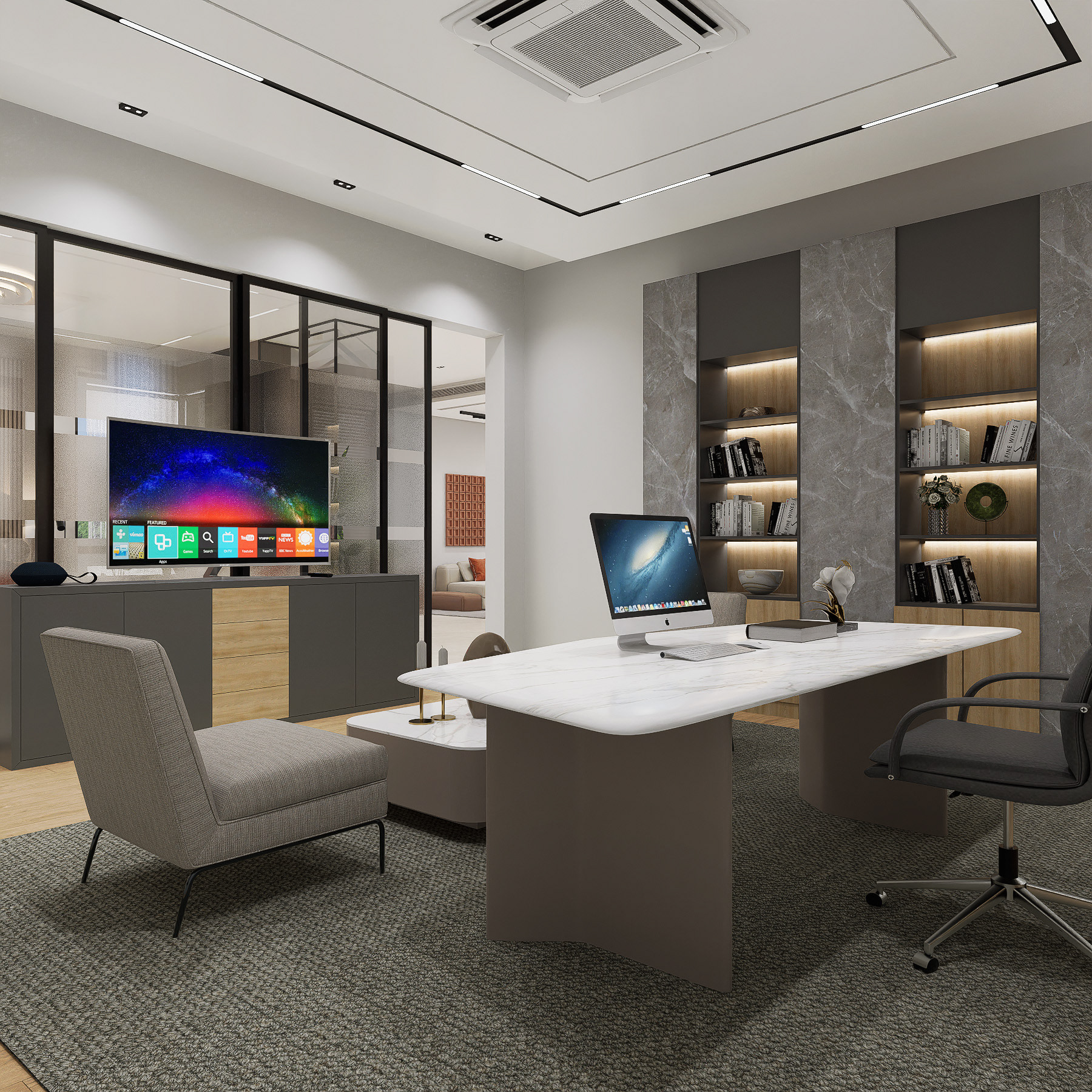 LAPO 室内客厅及家庭办公室设计-7