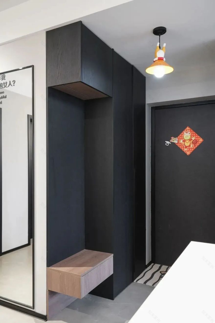 珠海100㎡极简三居,11万全包,黑白灰的魔力,装出高级感-7