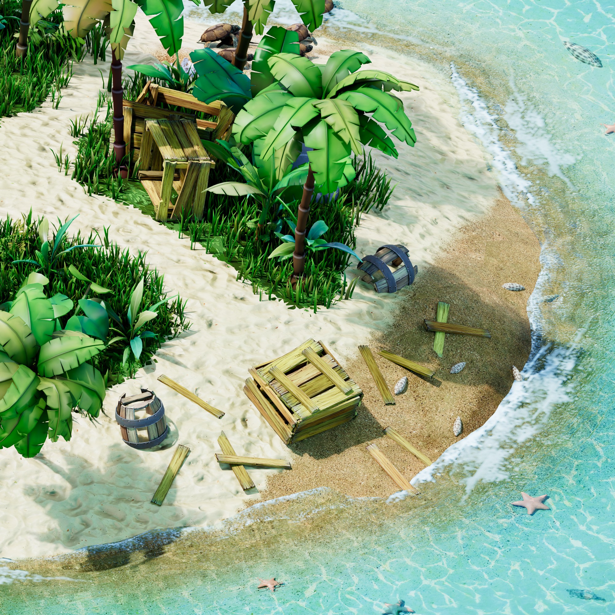 Stylized Desert Island-3