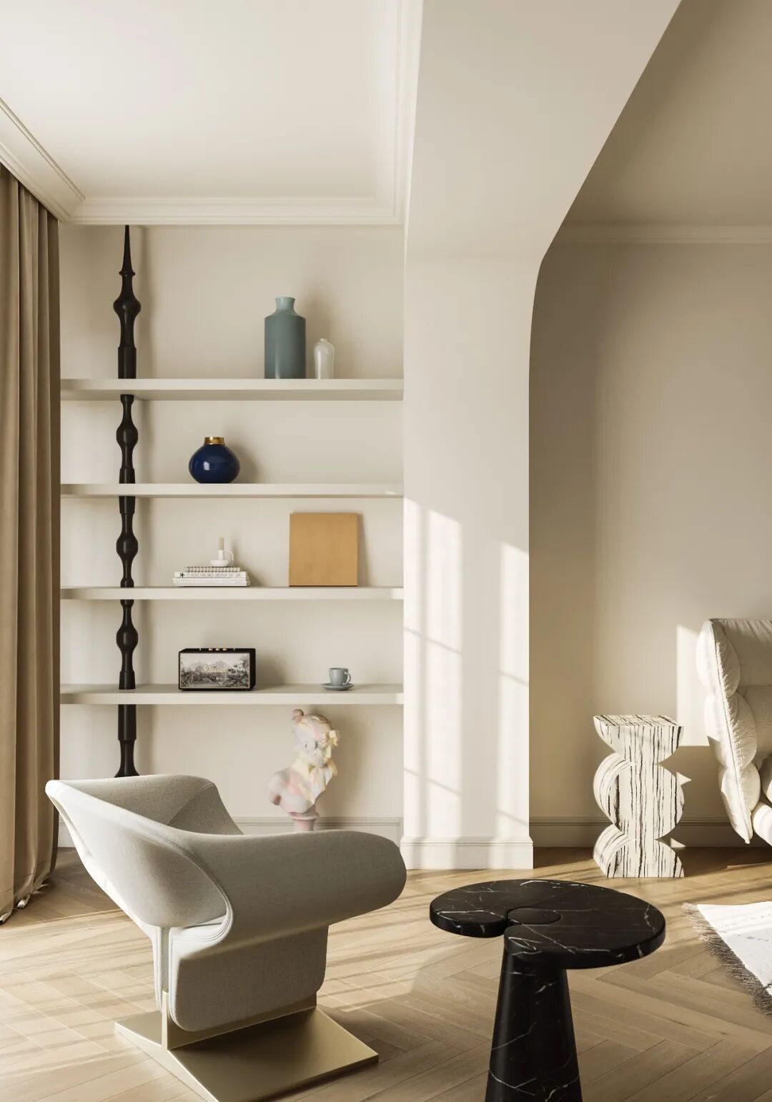 设计生活 | 大平层三要素：空间、交互、材质-31