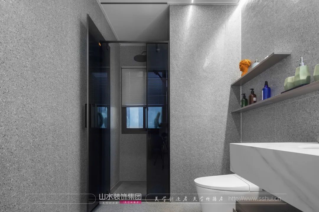 赛博朋克山水 S200 样板间丨山水空间装饰-64