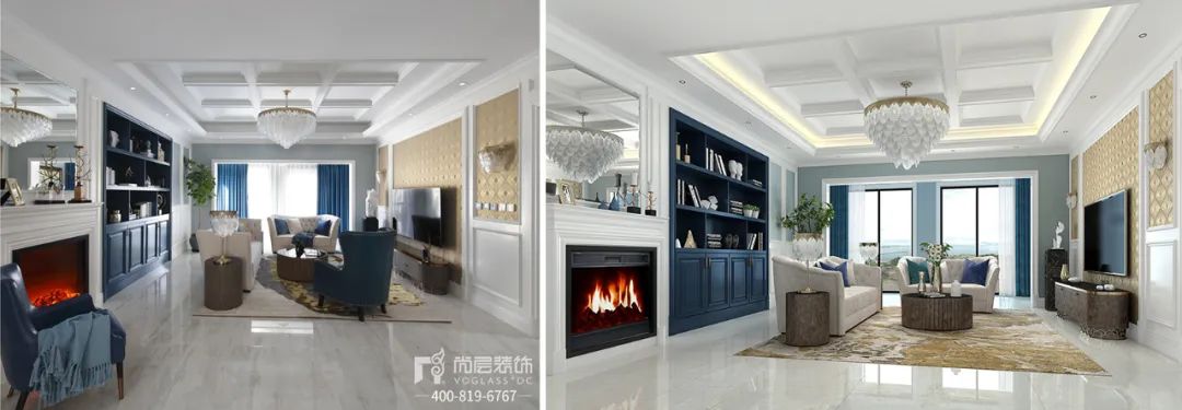 不输「李子柒的后院」！540㎡美式轻奢别墅设计，休闲舒适-86