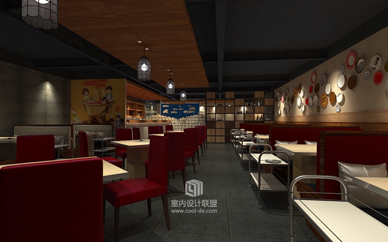 主题餐厅设计-岭鲜火锅工场主题餐厅设计-6
