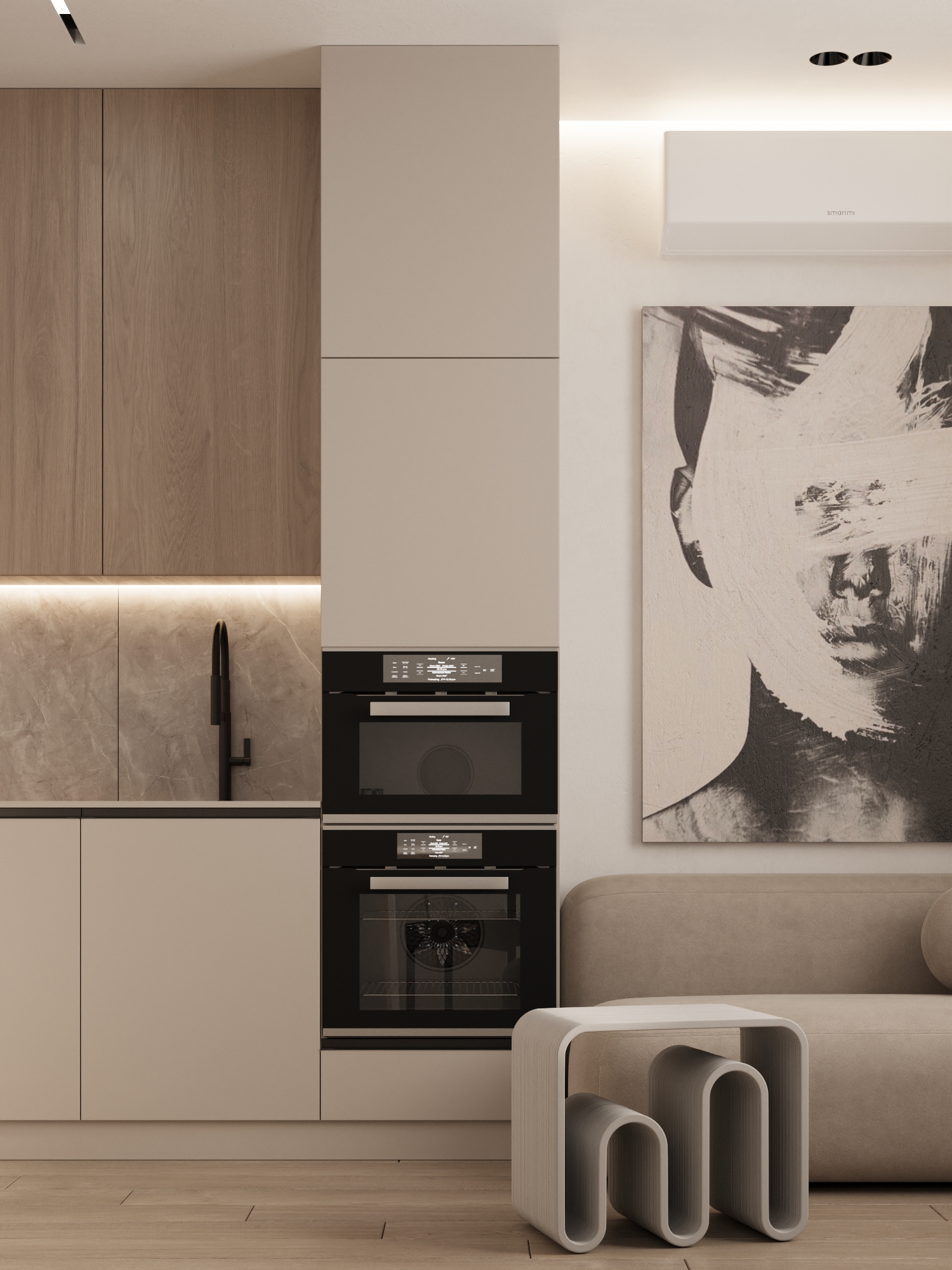 单身公寓设计丨俄罗斯莫斯科丨Soft-4