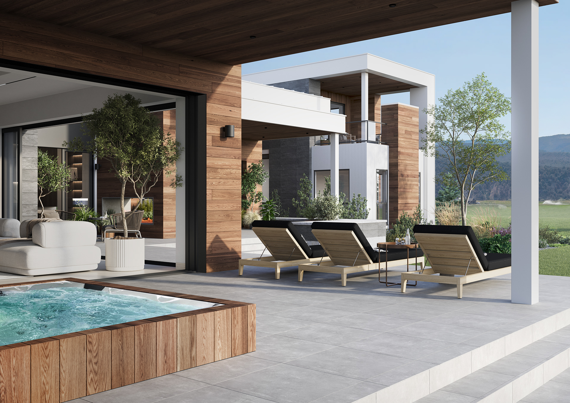 Contemporary House with Garage & Patio-7