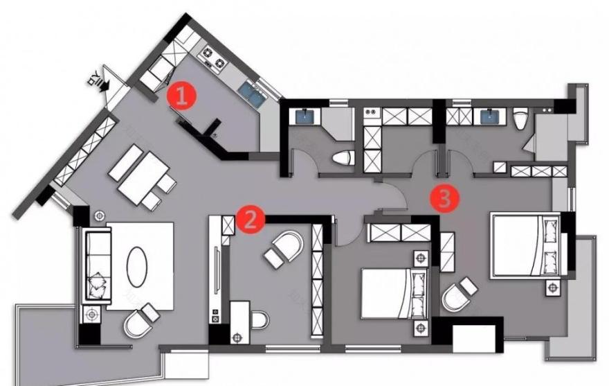 异形空间,极简美学——小康哥的定制之家-3
