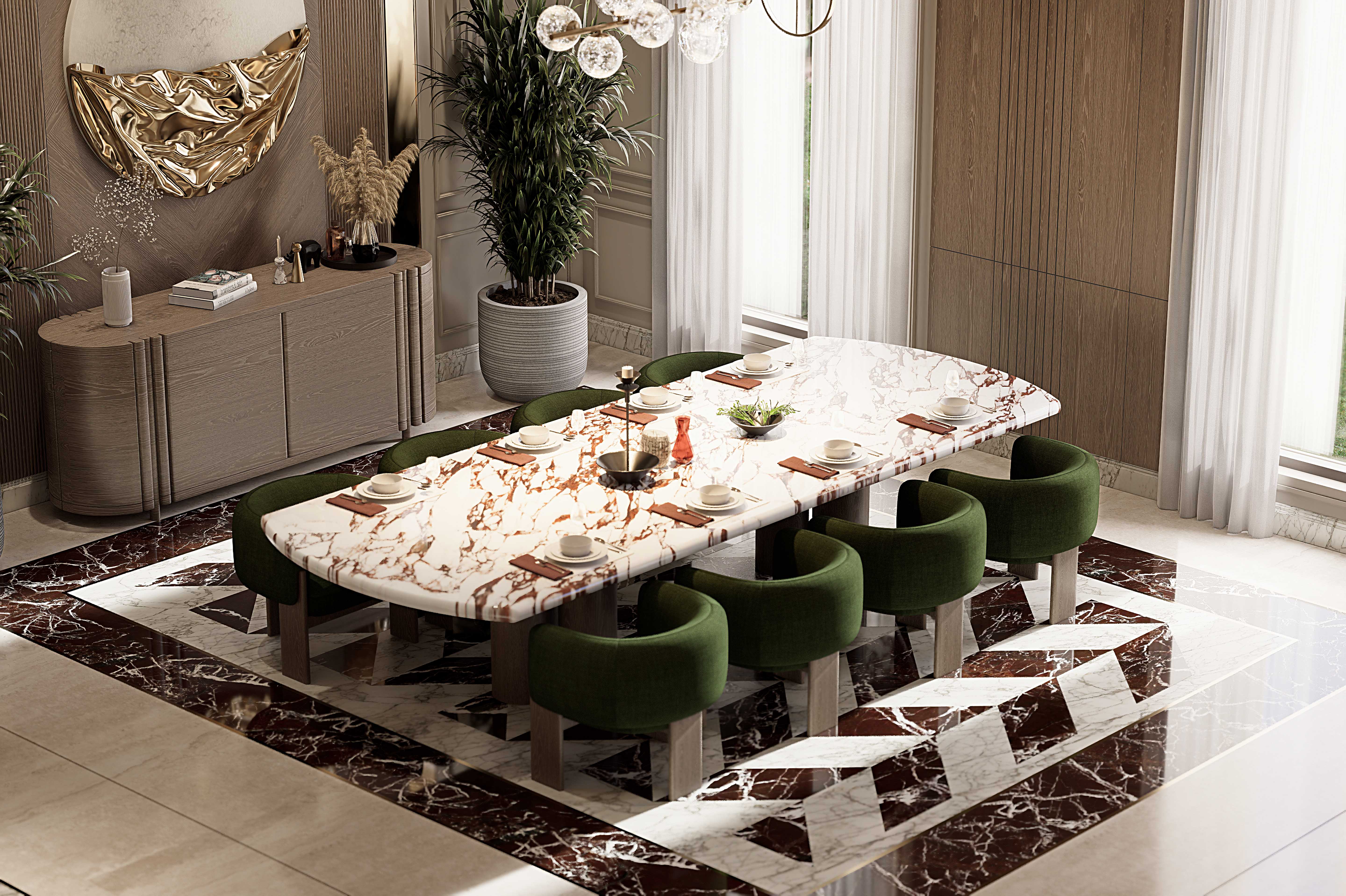 正式起居与餐厅空间设计丨阿联酋-7