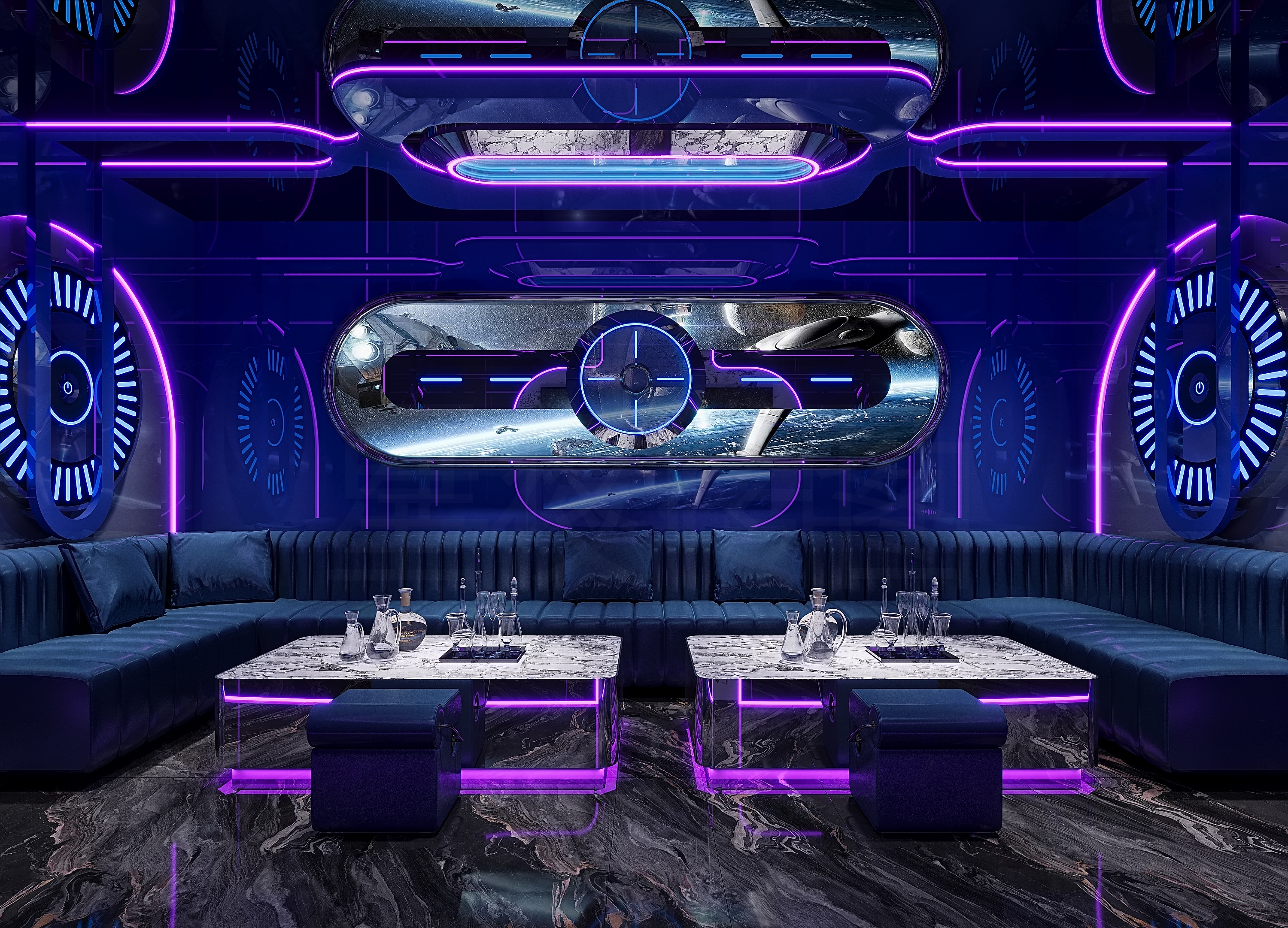 科技风满满的ktv 未来感-7