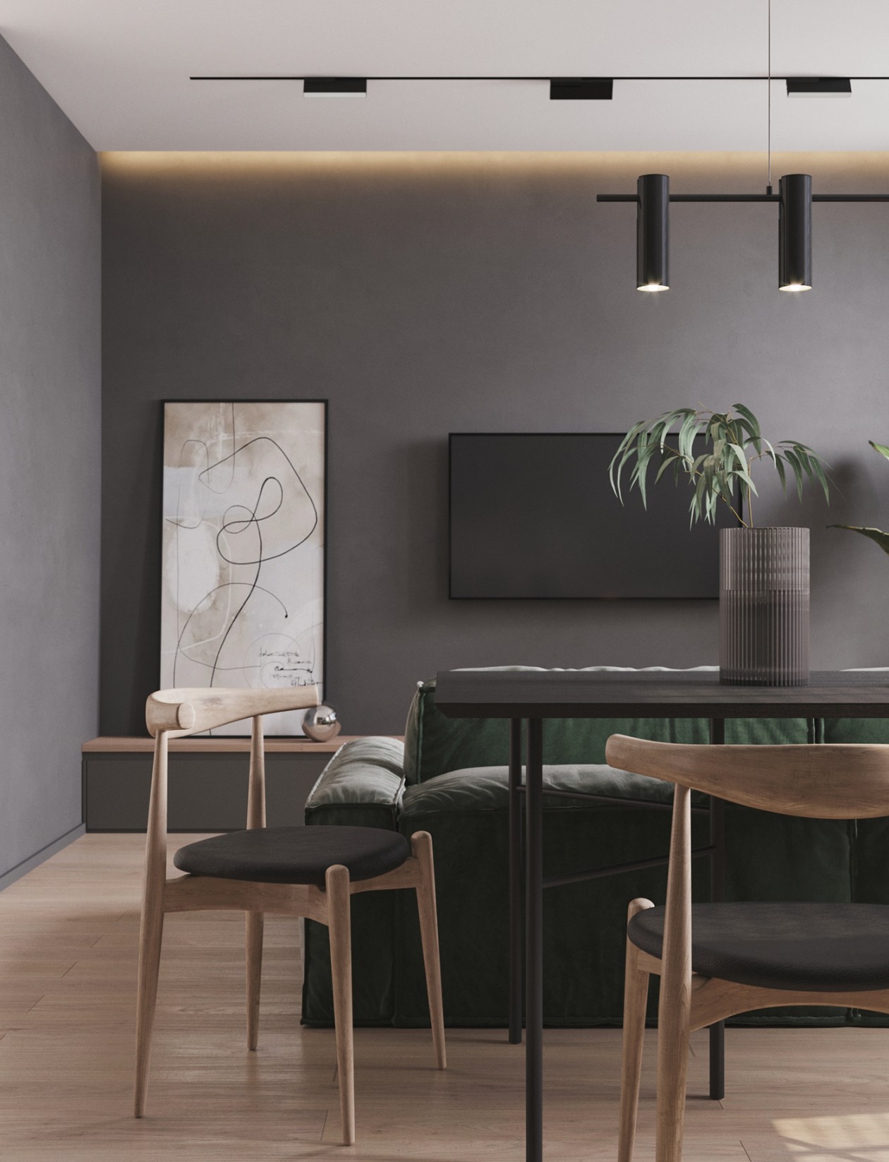 绿色+灰色 简约又清新-9