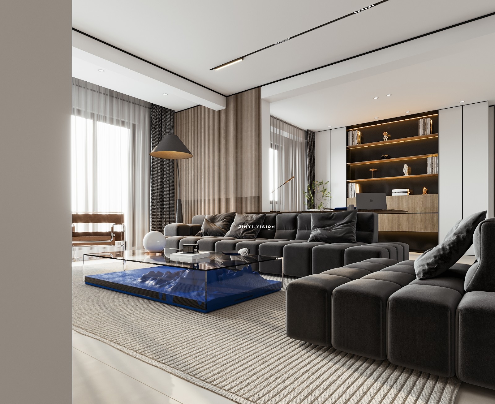 克莱因蓝跳色：极简空间里的高级松弛感-4