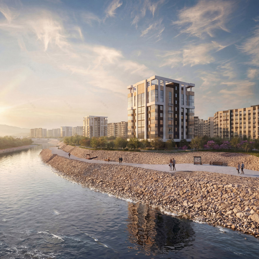 鉴于Residential Comple·表述可能有误,推测可能是Residential Complex ,若如此,翻译为:迈科普的住宅小区 丨RussiaMaykop-9