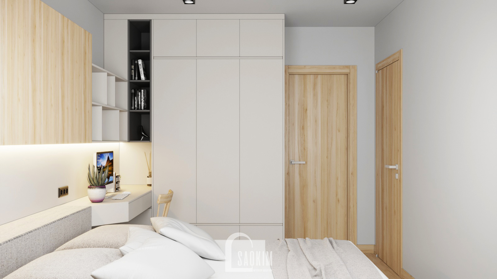 Vinhomes Ocean Park 公寓设计丨越南河内丨Sao Kim 室内设计公司-15