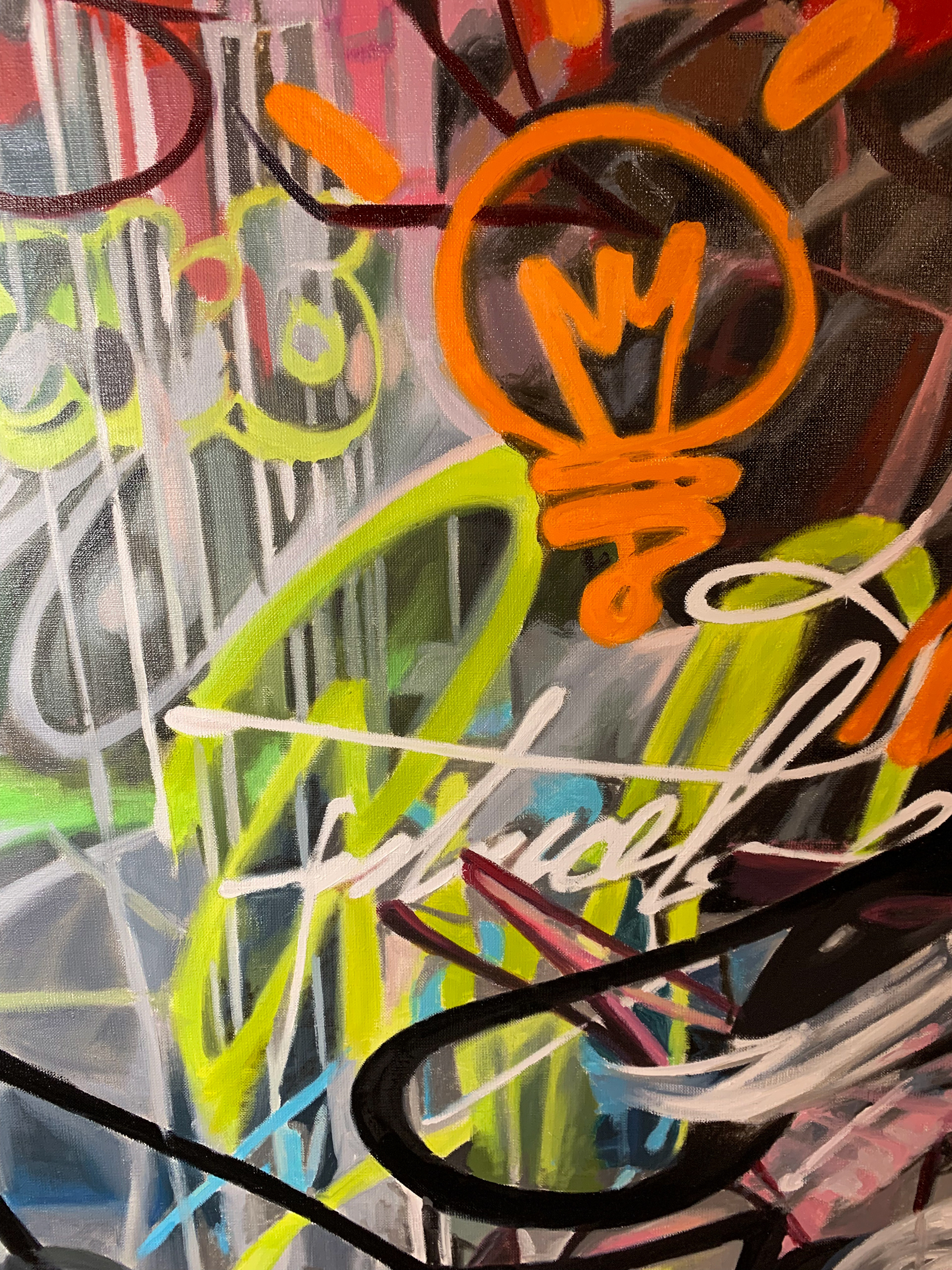 现代室内手绘油画涂鸦项目丨阿联酋-16