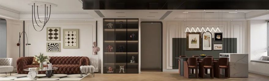 逐光优雅如诗 · 现代轻奢复式住宅设计丨壹号国际设计-75