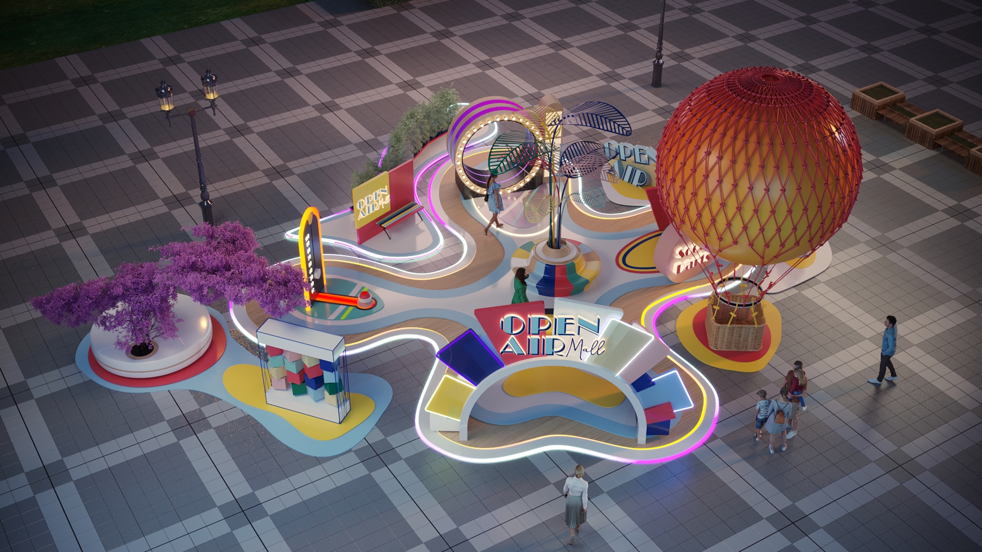 露天购物中心启动-7