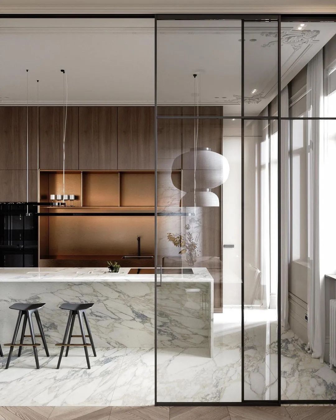 现代奢华 · 水泥灰公寓设计丨Konstantin Kildinov-23