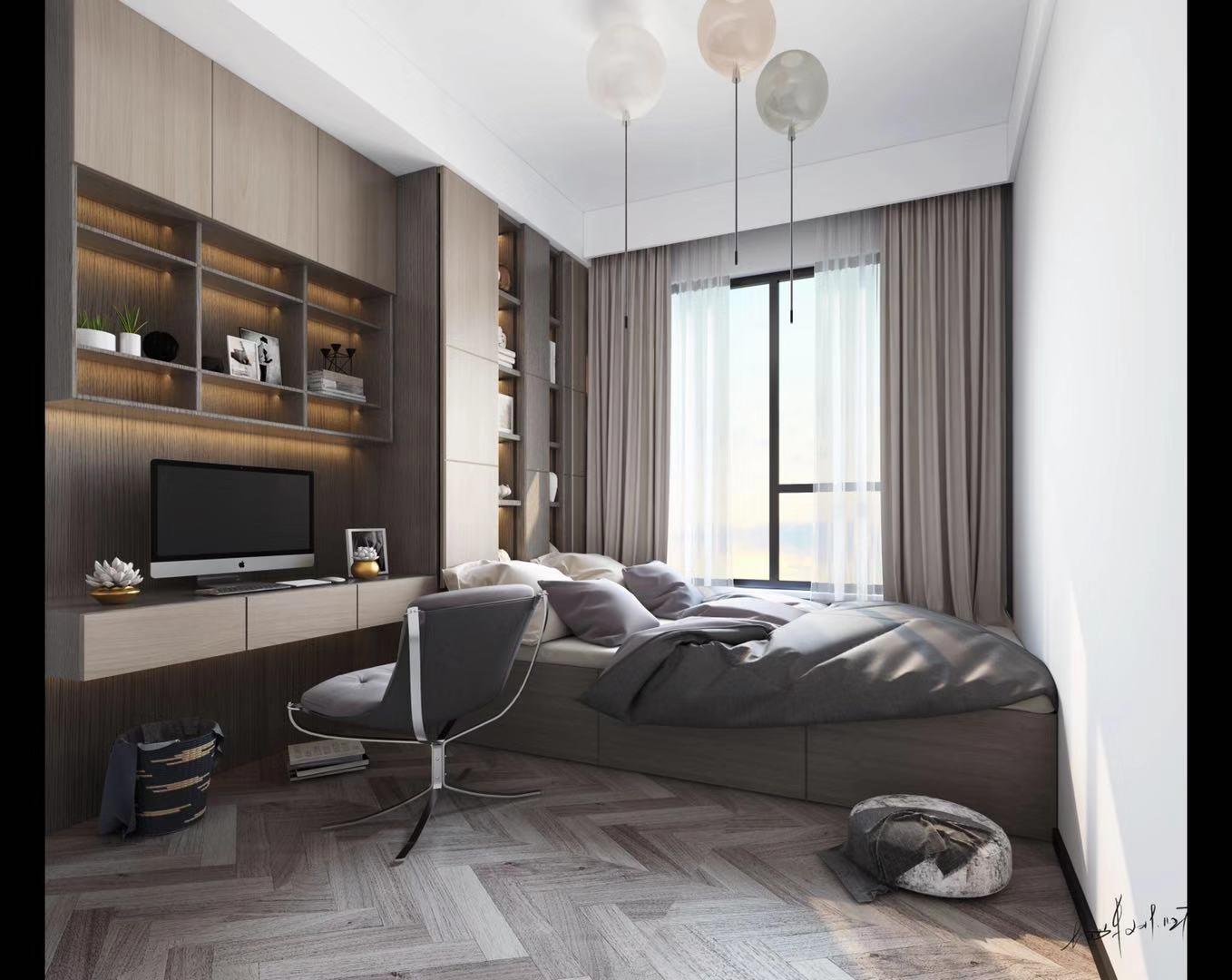 成都眉山 90 后小家，浣溪台打造简约宜居空间-7