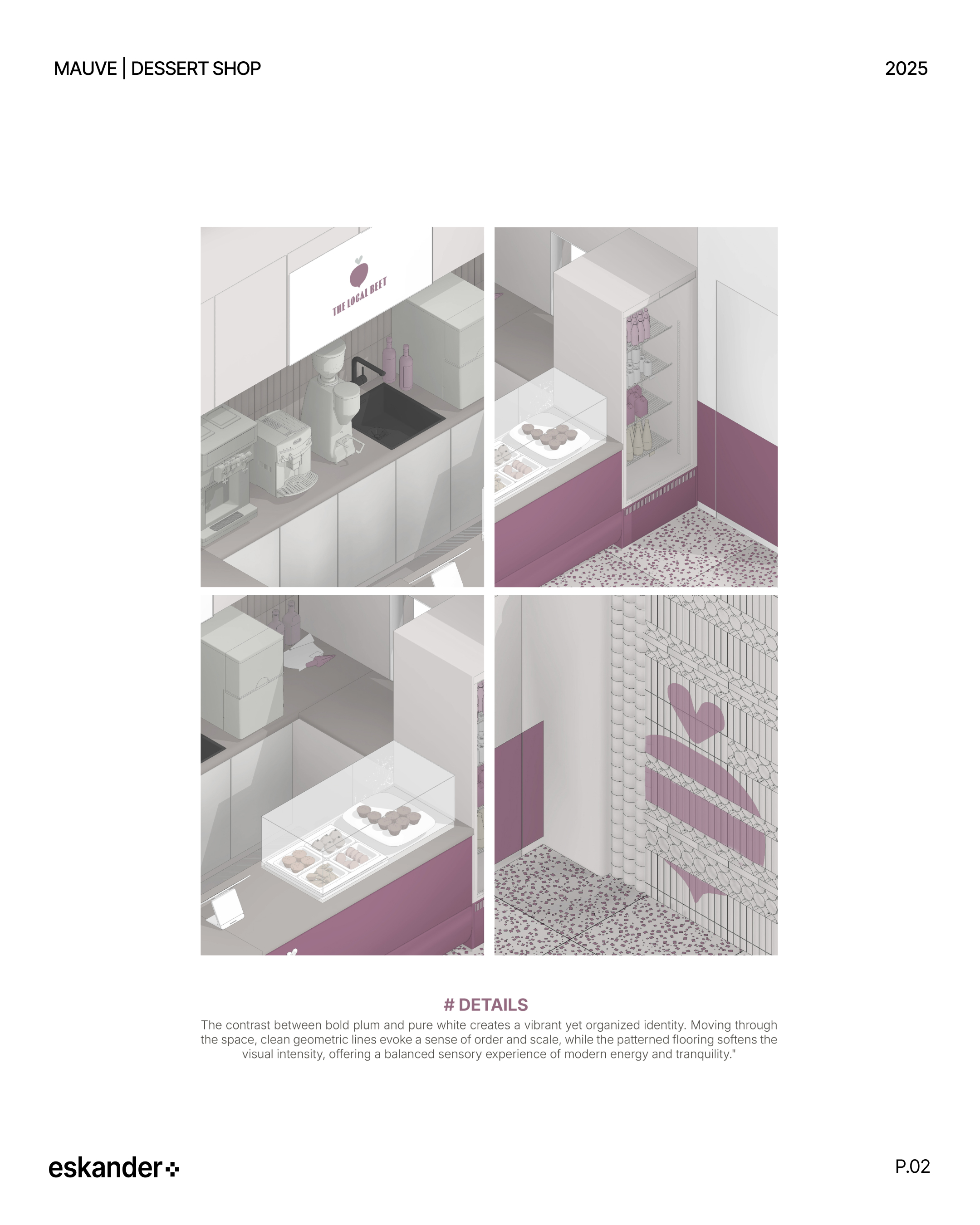 淡紫色·甜品店丨阿联酋迪拜丨Eskander Plus Studio-6