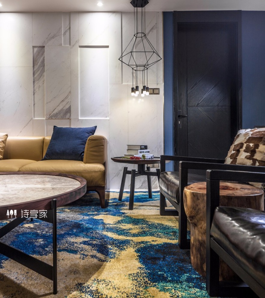 摩登华尔兹——180㎡现代精致住宅 诗享家设计-9