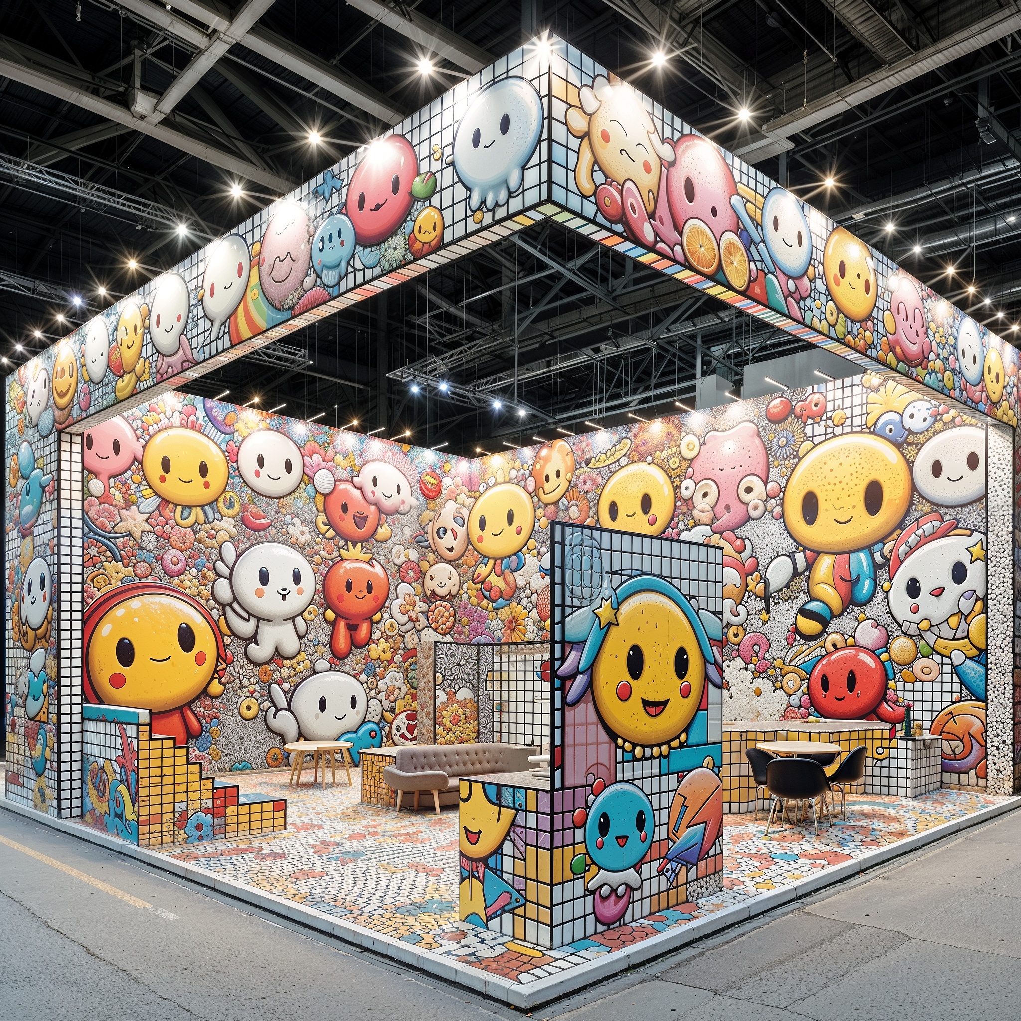 Exhibition stand TAKASHI MURAKAMI ai booth-7