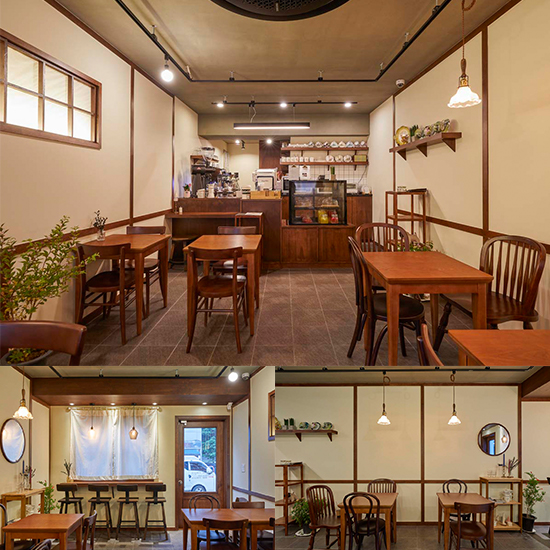 12 坪极简咖啡厅，温馨氛围中的白色与木质元素-1