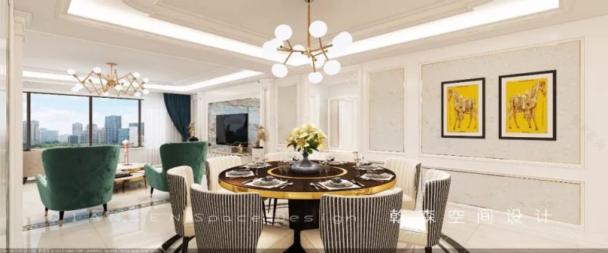 现代轻奢一抹孔雀蓝-22