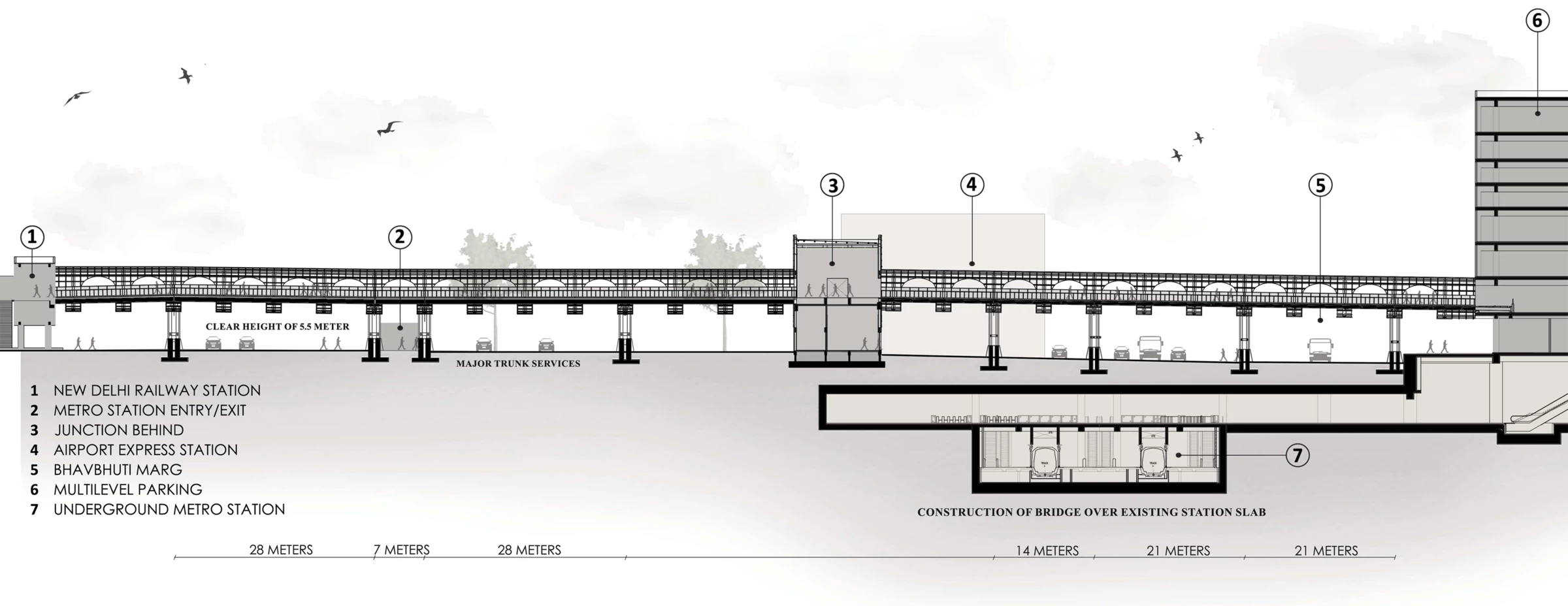 新德里火车站空中步道丨印度新德里丨ISA 工作室-18