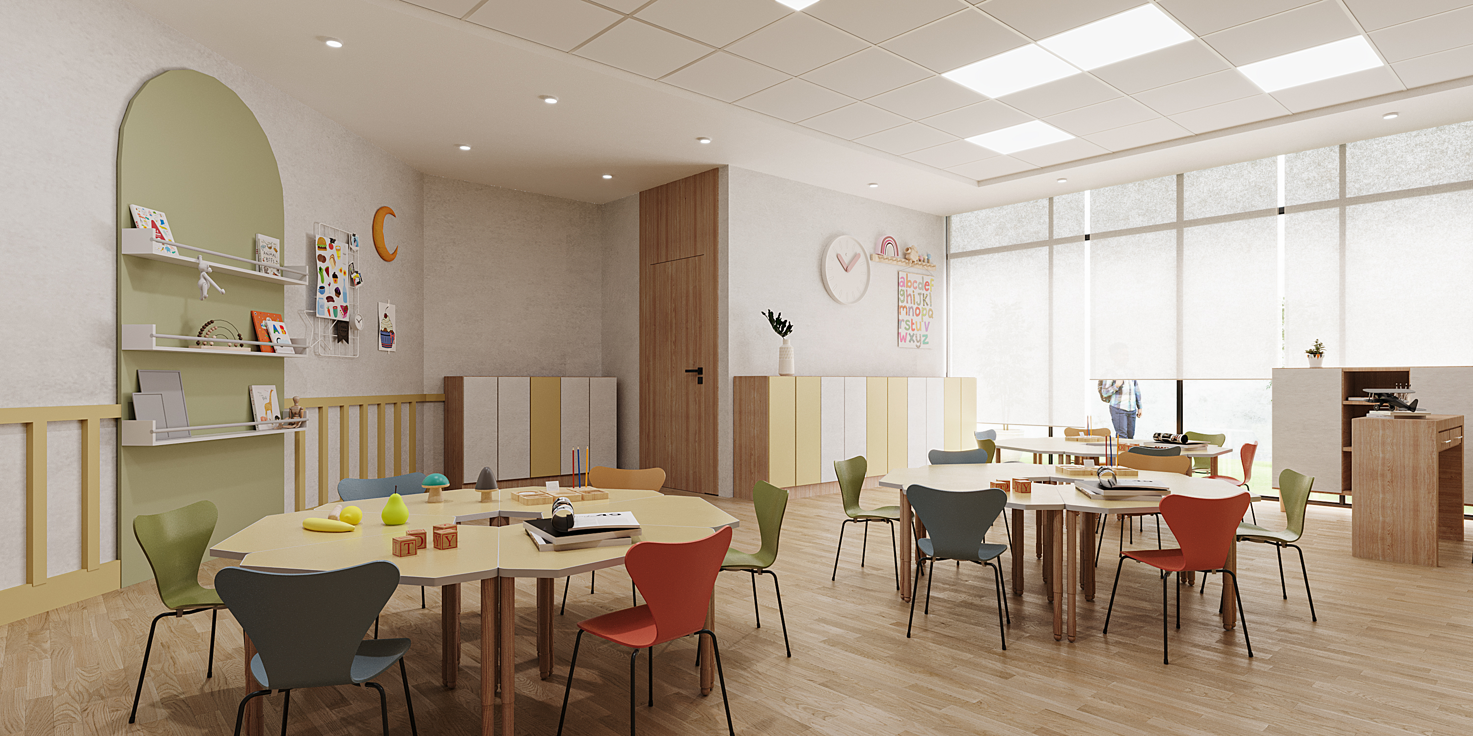现代小学 学校室内设计丨沙特阿拉伯-10