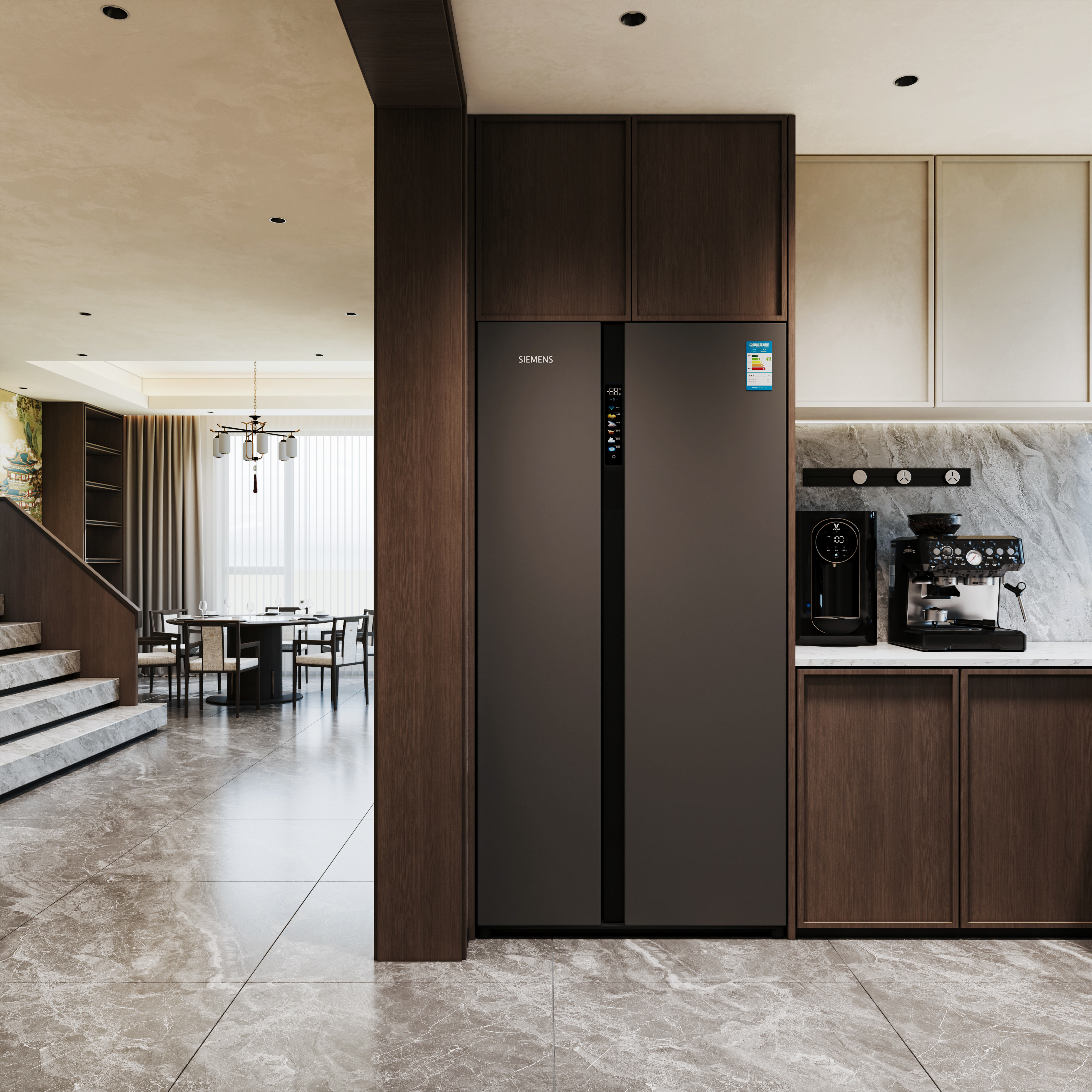 武汉 依山郡160㎡ 新中式效果图表现-5