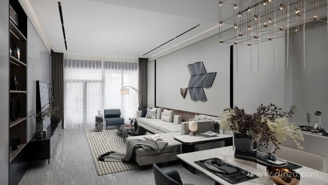 德方圆打造现代东方意境空间，展现别墅生活美学-13