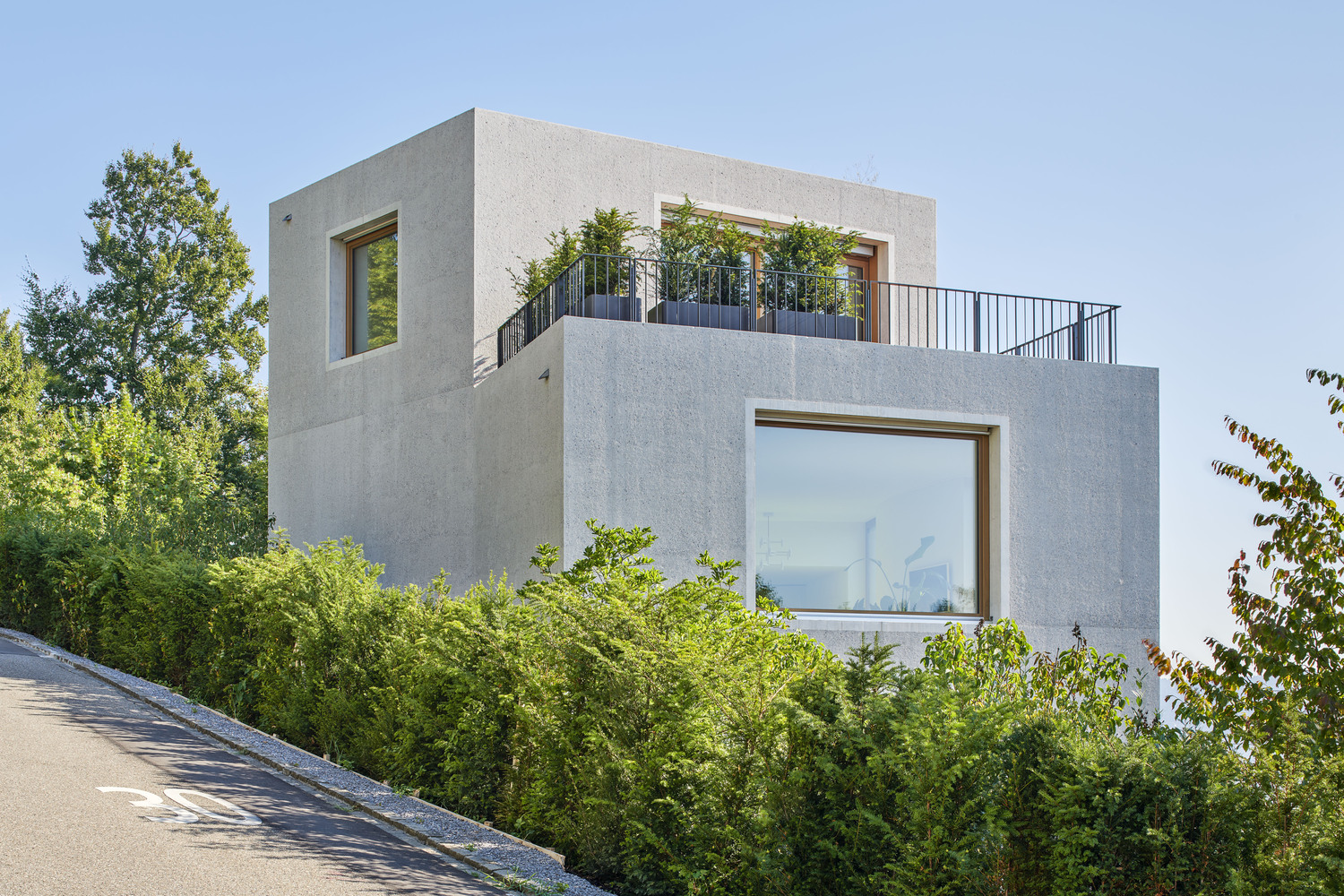 瑞士湖畔别墅丨Harry Gugger Studio-15