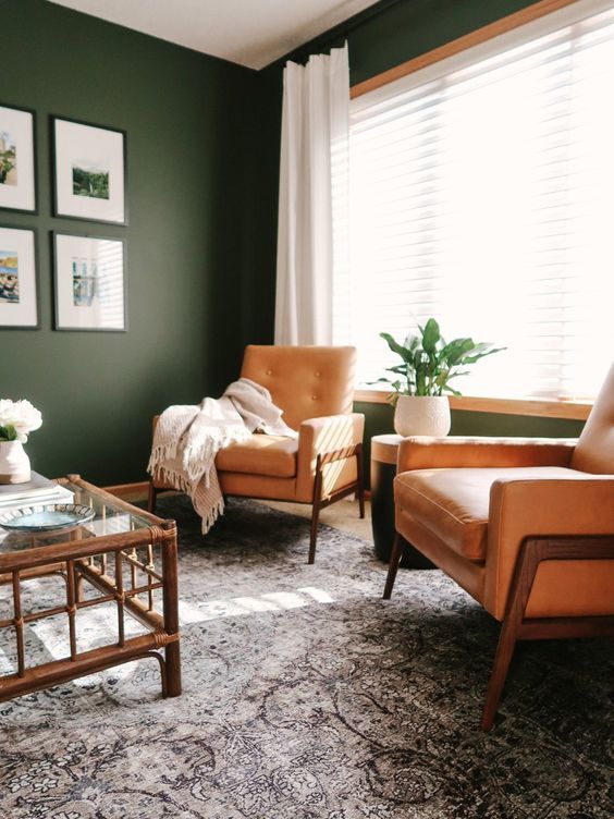 10 Color Combinations to Enhance Dark Green in Your Home-2